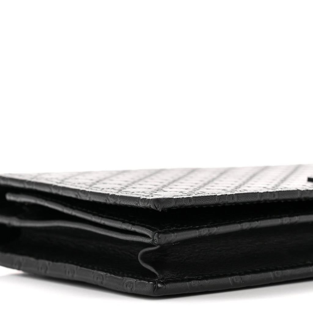 Gucci Microguccissima Crossbody Wallet Black