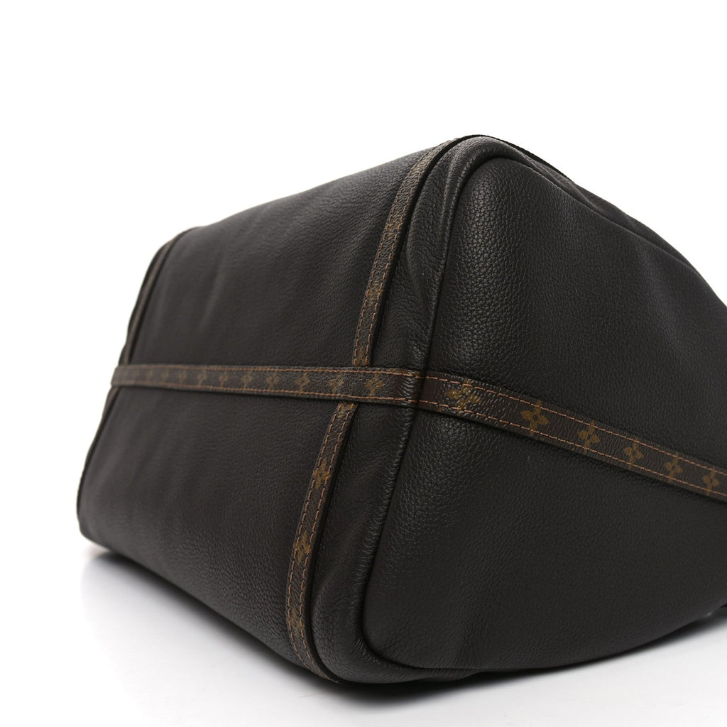 Louis Vuitton Calfskin Monogram Express MM Mahogany