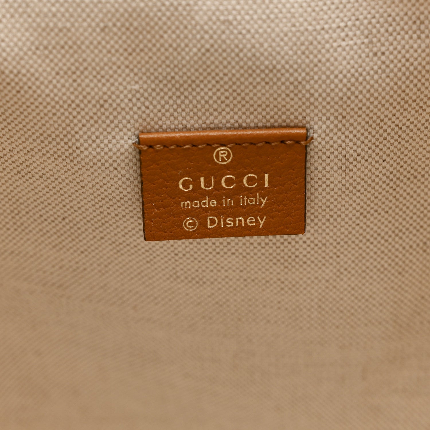 Gucci X DISNEY Mini Vintage GG Supreme Monogram Bucket Bag Beige Vintage Sun Oil