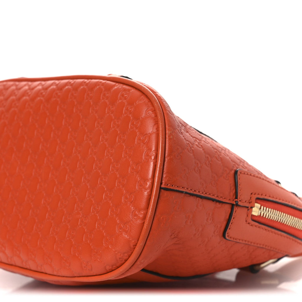 Gucci Microguccissima Mini Dome Bag Sun Orange