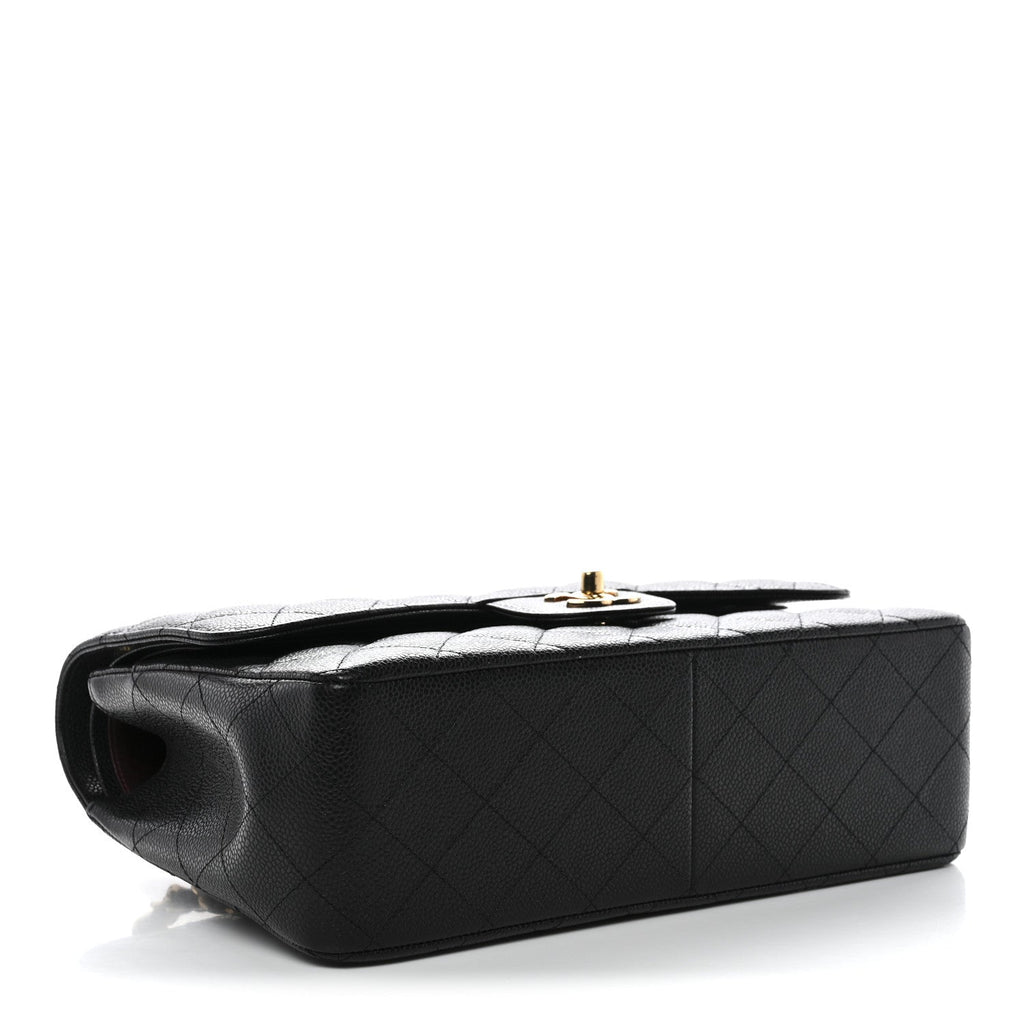Chanel Caviar Quilted Jumbo Double Flap Black
