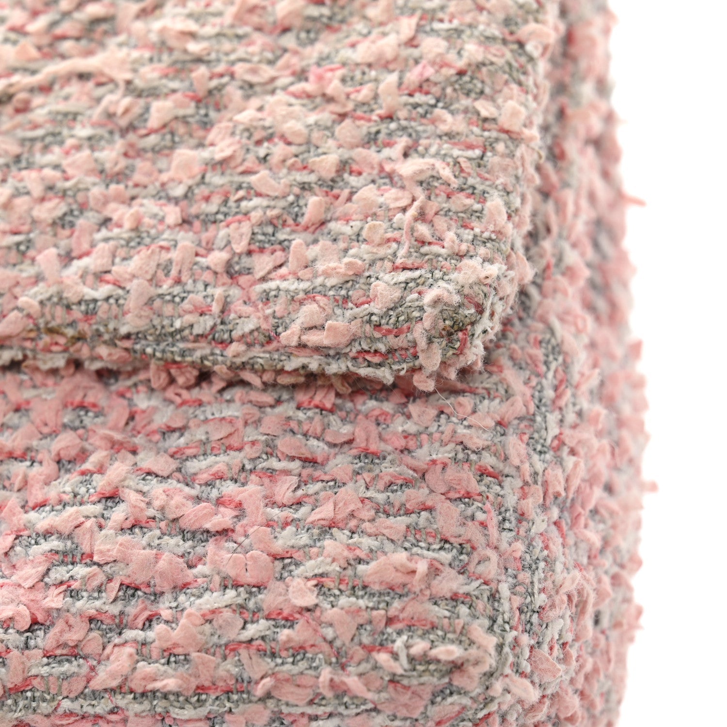 Chanel Tweed Medium Double Flap Pink