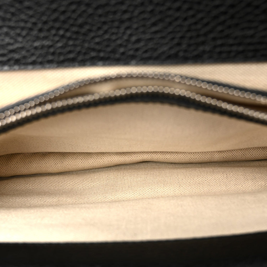 Gucci Pebbled Calfskin Small Dionysus Shoulder Bag Black