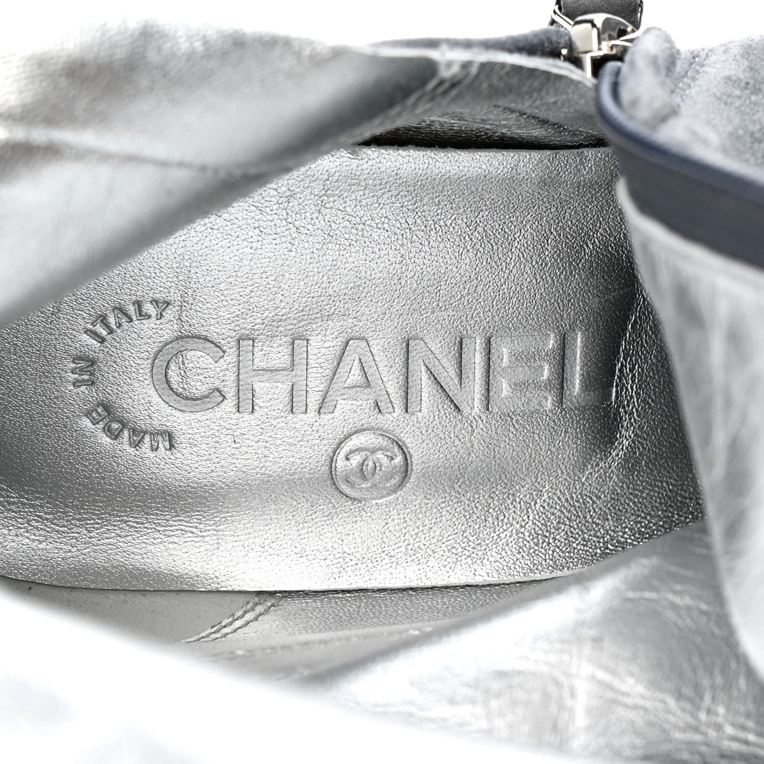 Chanel Suede High Boots 41 Grey