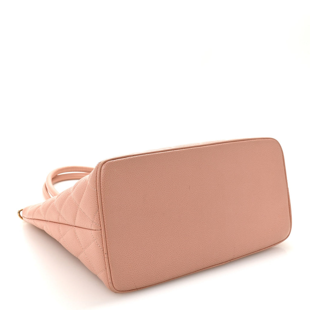Chanel Caviar Quilted Medallion Tote Light Pink