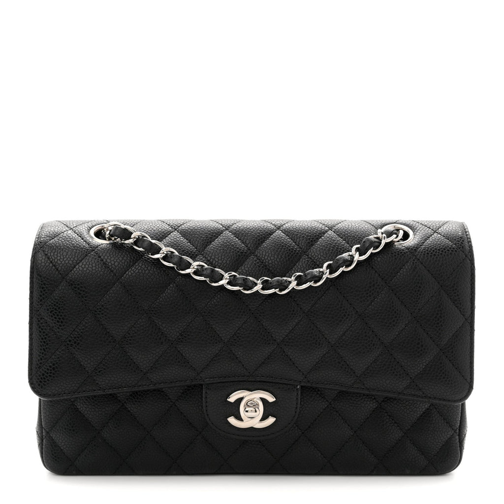 Chanel Caviar Quilted Medium Double Flap Black
