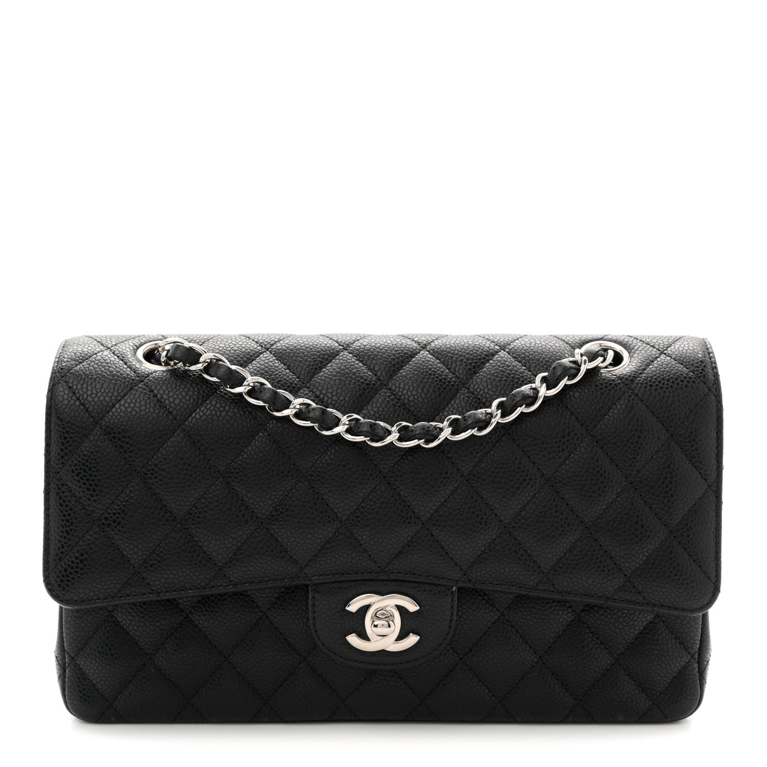 Chanel Caviar Quilted Medium Double Flap Black
