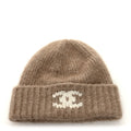 Cashmere CC Beanie Hat Beige White