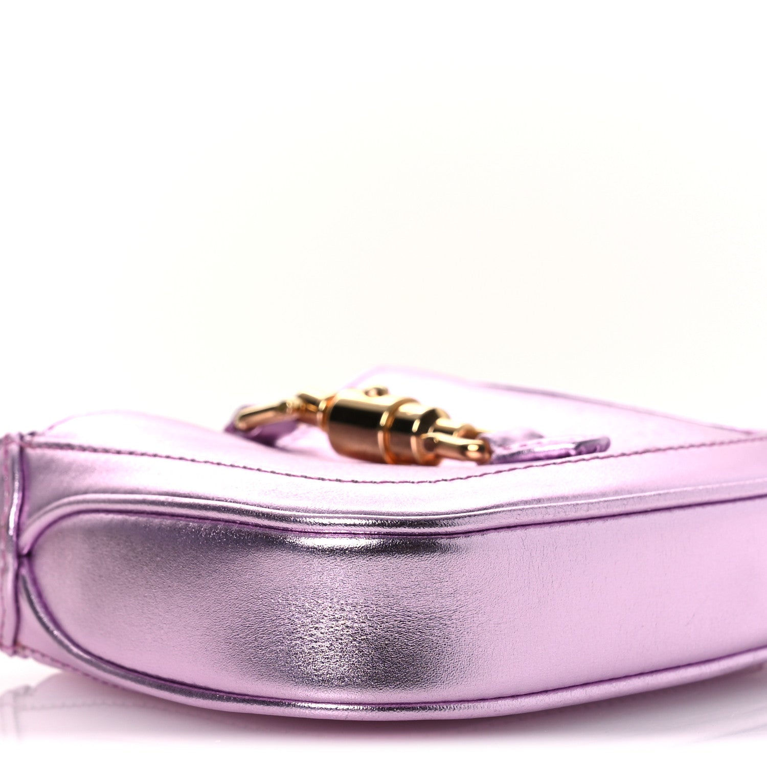 Gucci Laminated Nappa Nano Jackie 1961 Hobo Metallic Pink