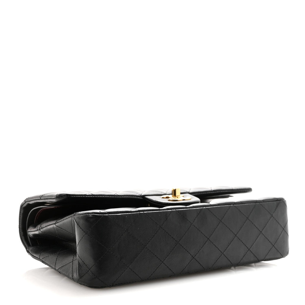 Chanel Lambskin Quilted Medium Double Flap Black