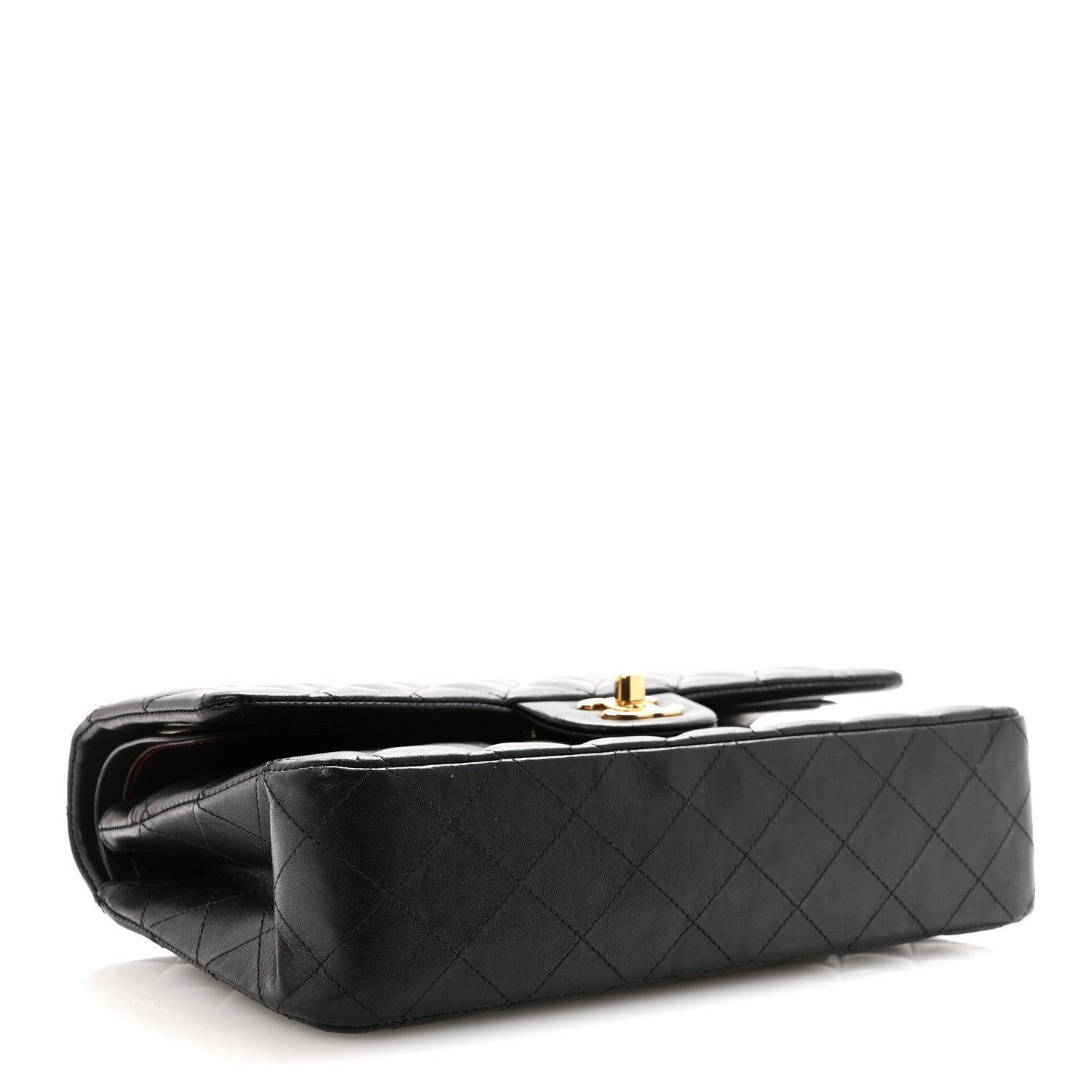 Chanel Lambskin Quilted Medium Double Flap Black