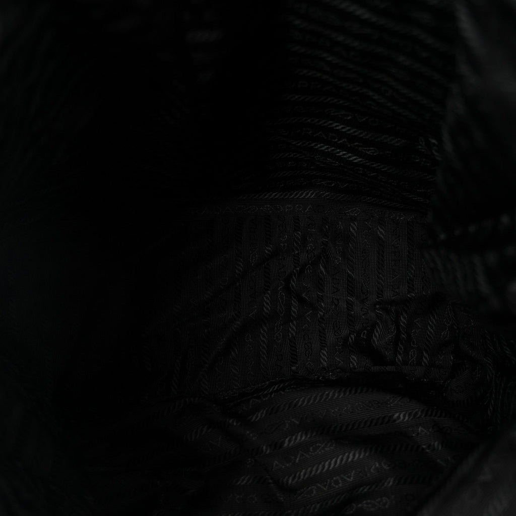 Prada Nylon Vela Medium Backpack Black