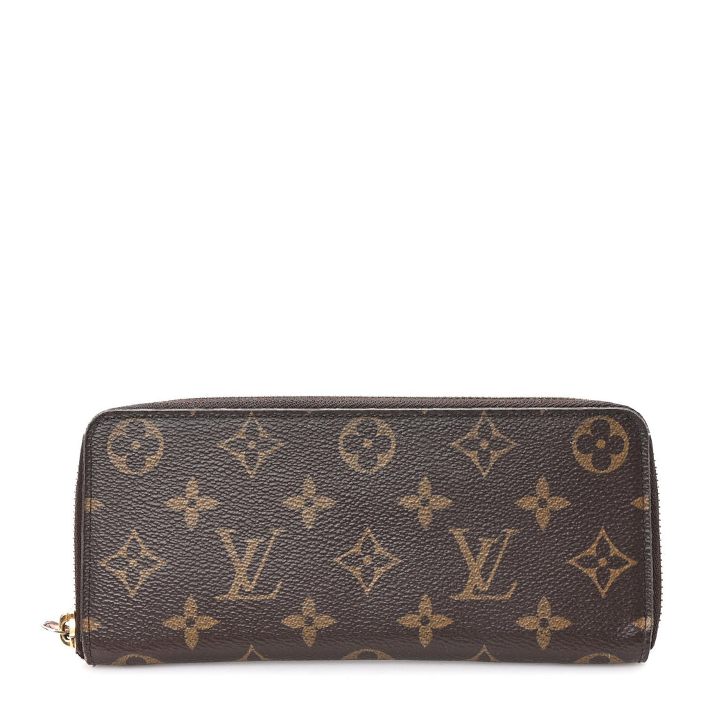 Louis Vuitton Monogram Clemence Wallet Rose Ballerine