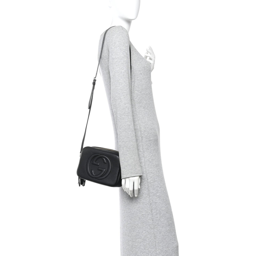Gucci Pebbled Calfskin Small Soho Disco Bag Black