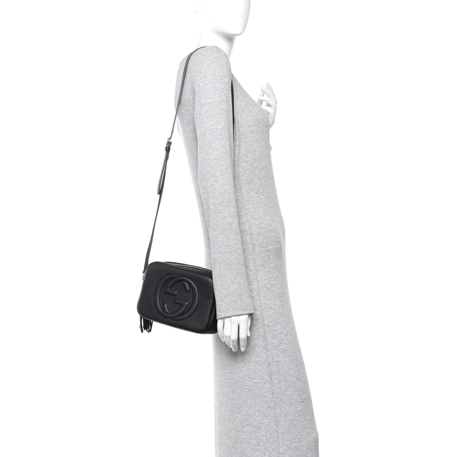 Gucci Pebbled Calfskin Small Soho Disco Bag Black