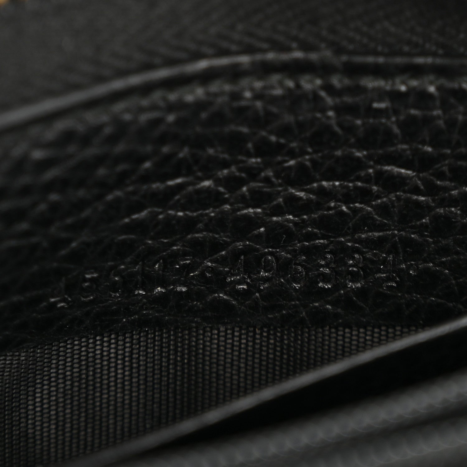 Gucci Dollar Calfskin GG Marmont Zip Around Wallet Black