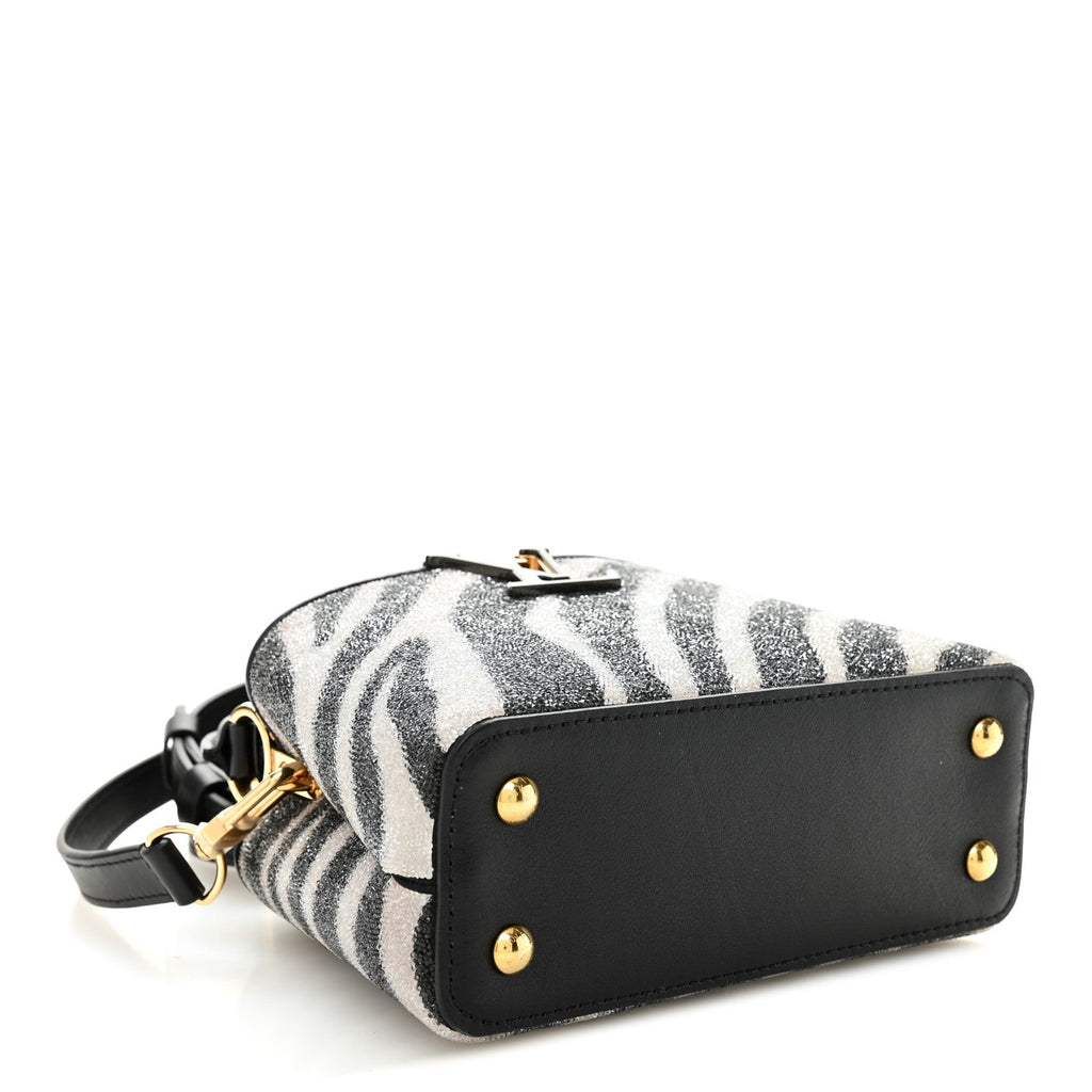 Louis Vuitton Swarovski Calfskin Capucines Mini Zebra