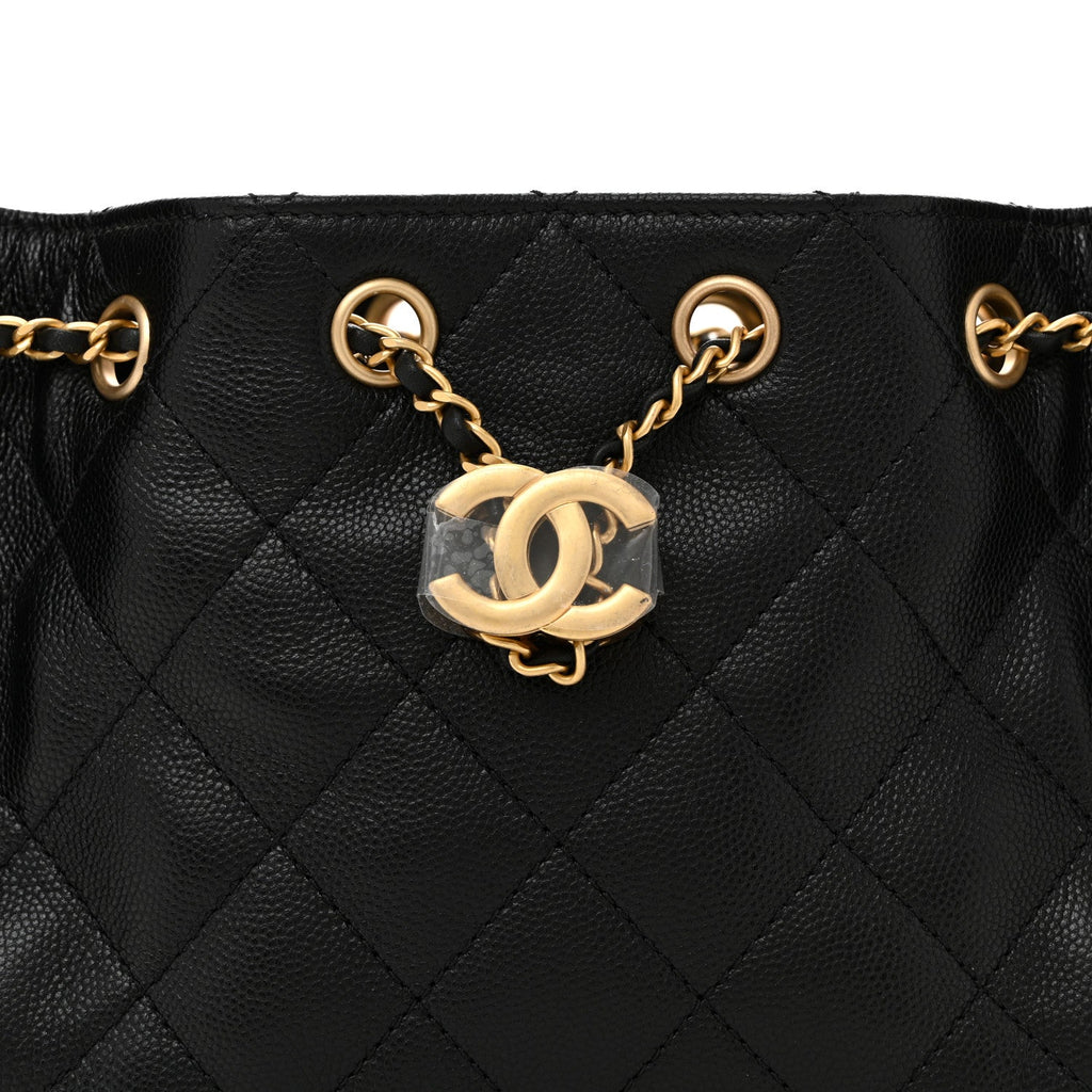 Chanel Caviar Quilted Mini Chanel 25 Handbag Black