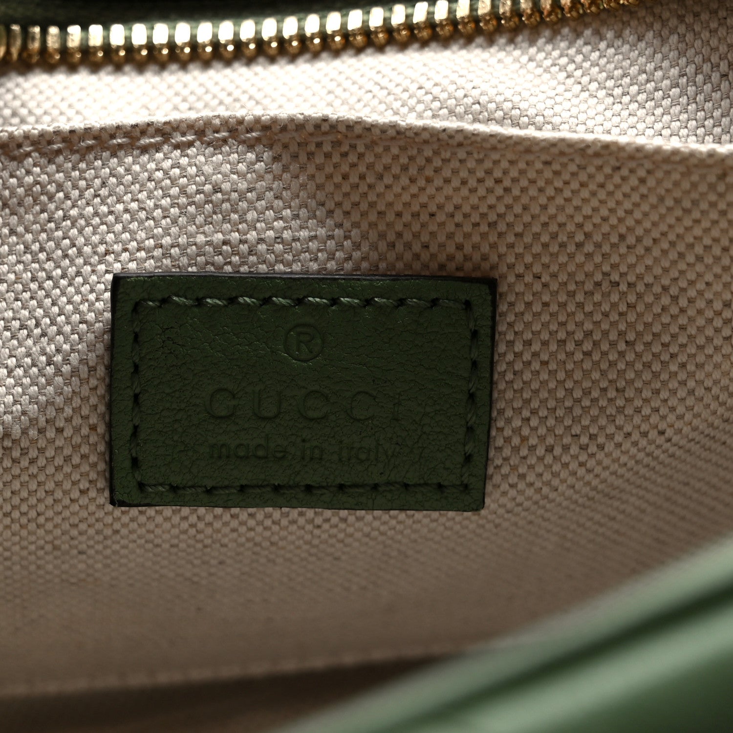 Gucci Sakai Be Green Calfskin Diagonal Stitched Small Blondie Shoulder Bag Green Soil Grass