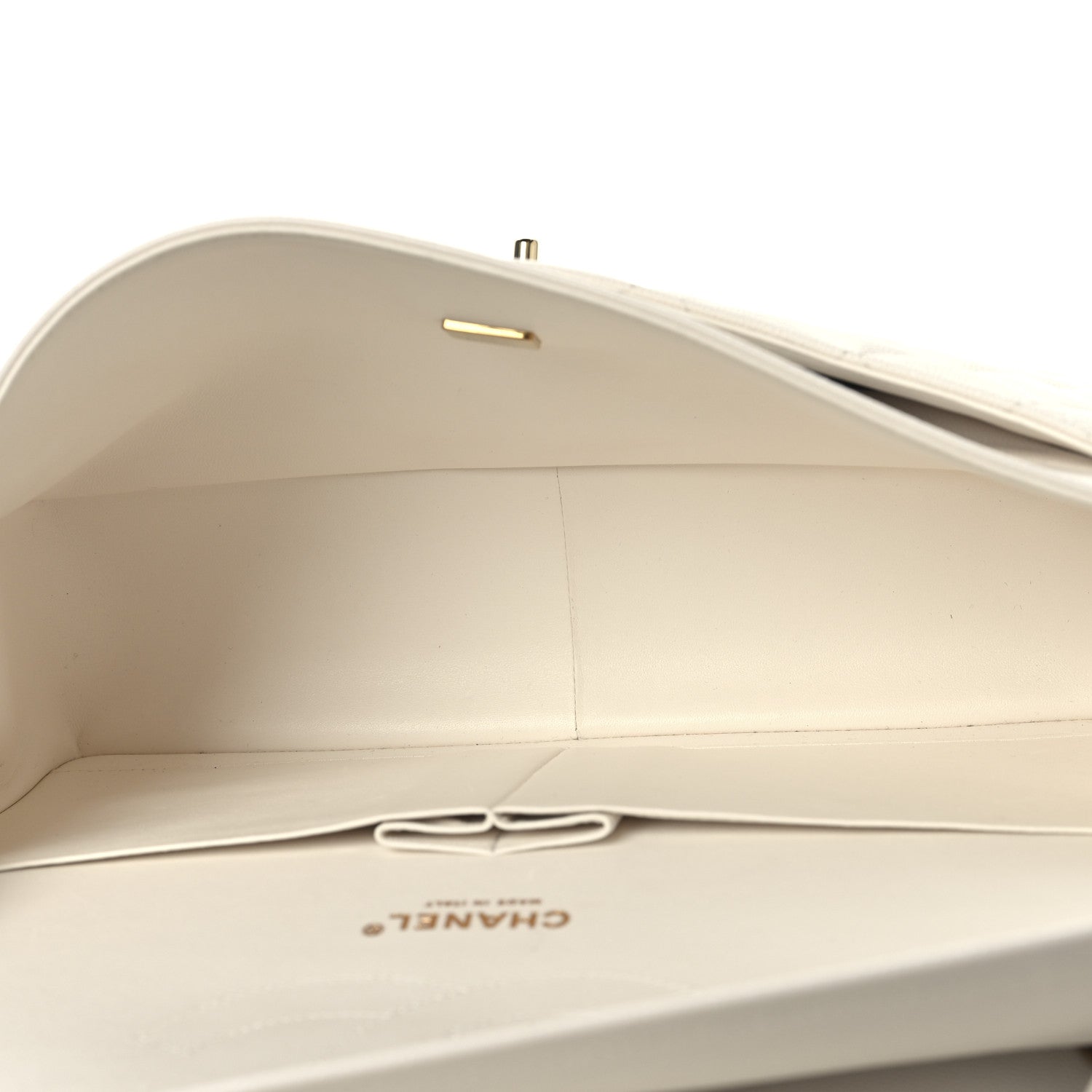 Chanel Caviar Quilted Jumbo Double Flap White