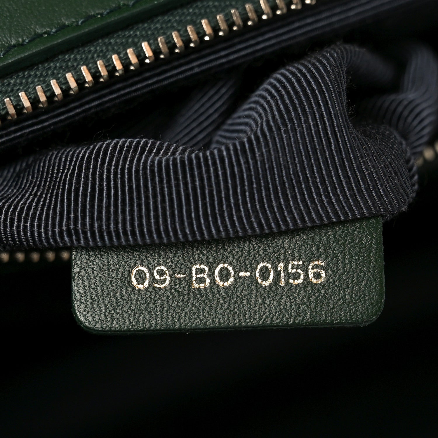 Christian Dior Ceramic Effect Deerskin Large Diorama Flap Bag Malachite Green