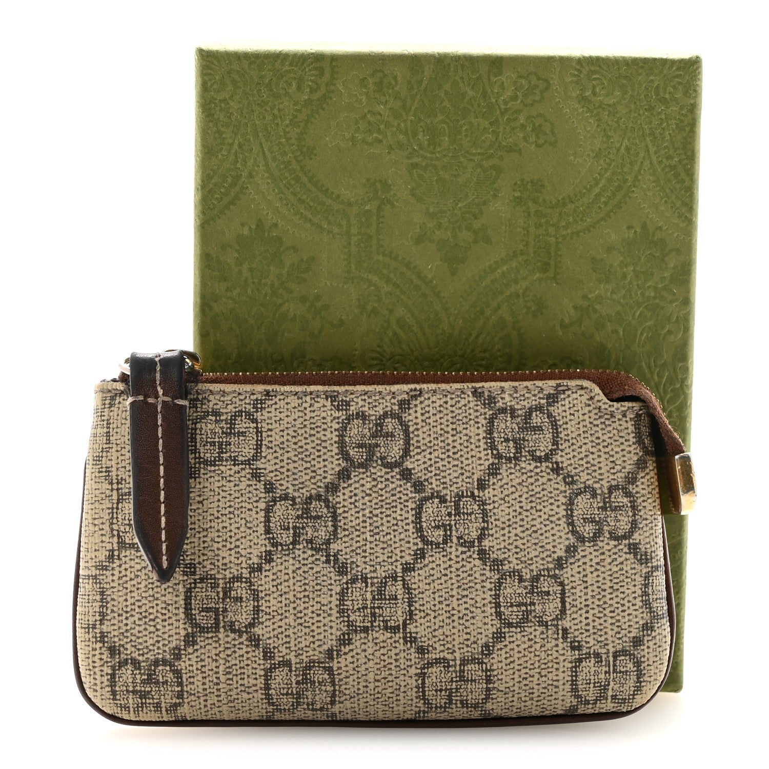 Gucci GG Supreme Monogram Key Case Brown