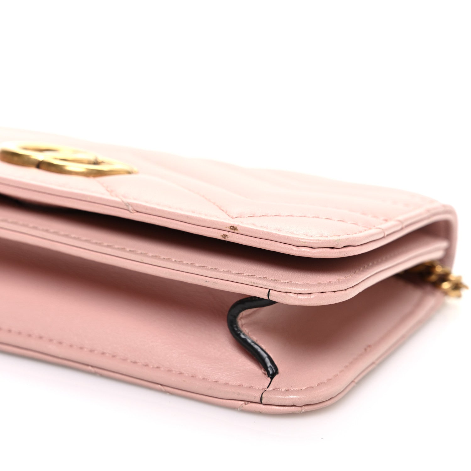 Gucci Calfskin Matelasse GG Marmont Mini Bag  Perfect Pink