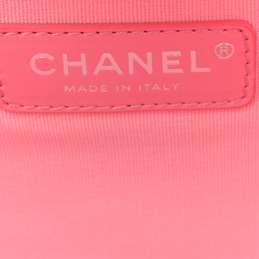 Chanel Canvas Calfskin Striped Large Deauville Tote Pink Blue