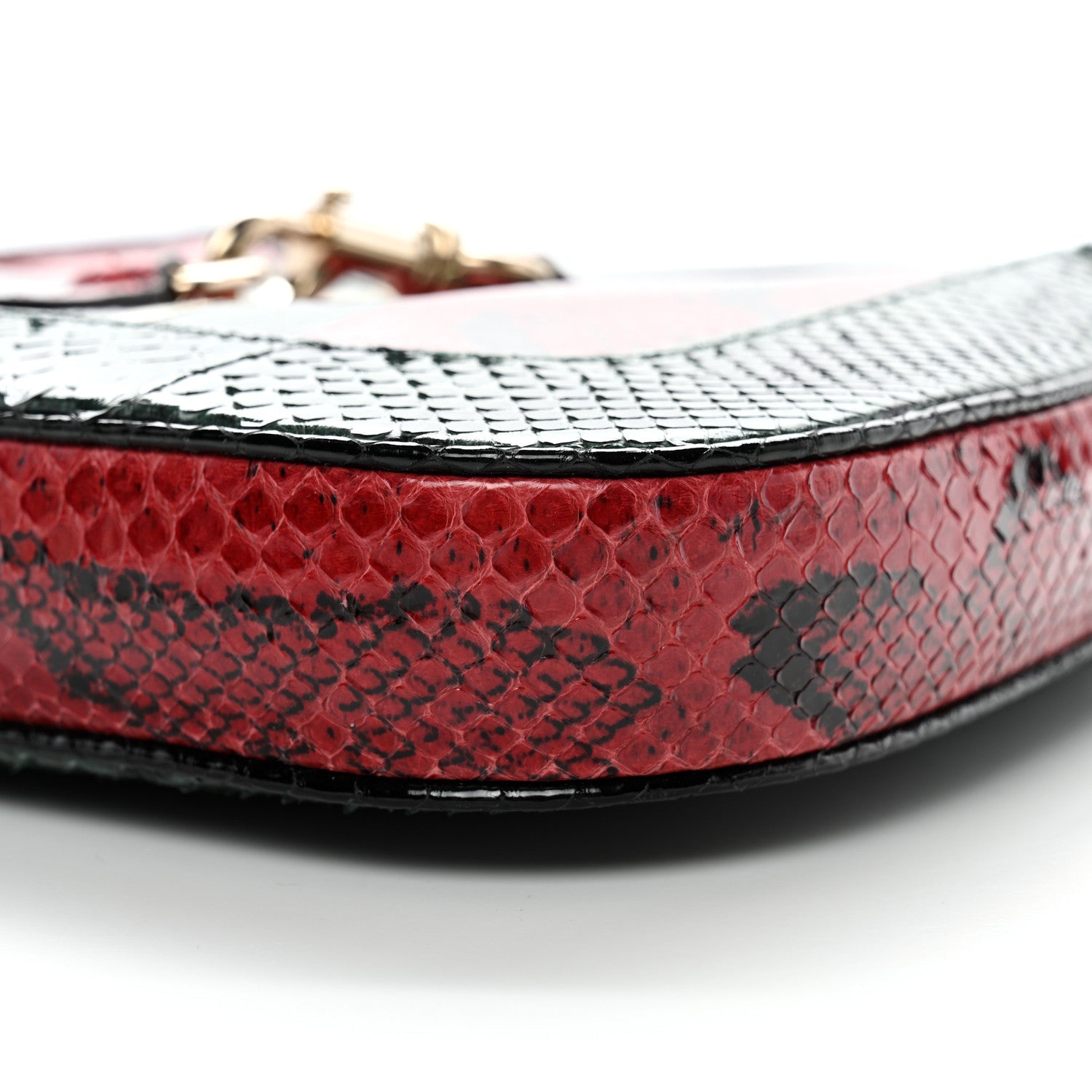 Gucci Snakeskin Web Small Jackie 1961 Hobo Green
