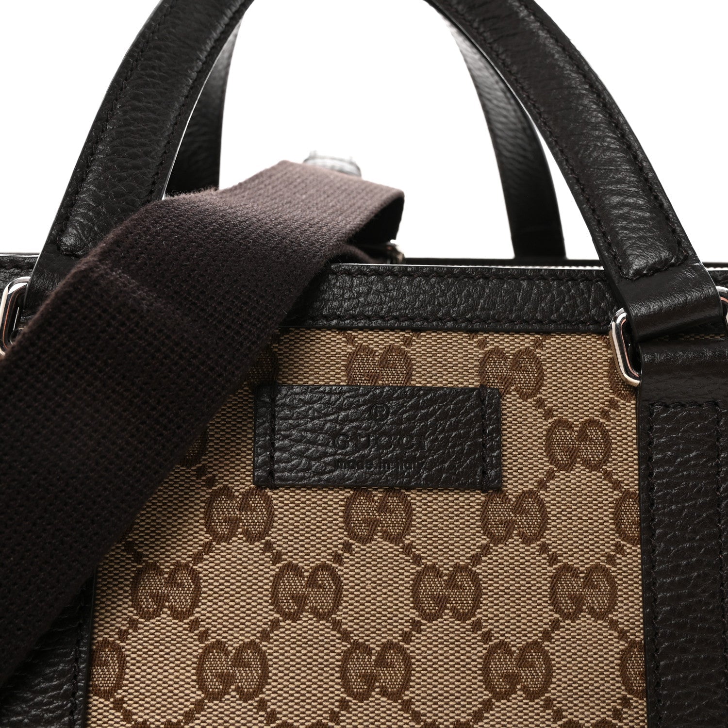Gucci GG Monogram Large Joy Tote Bag Dark Brown