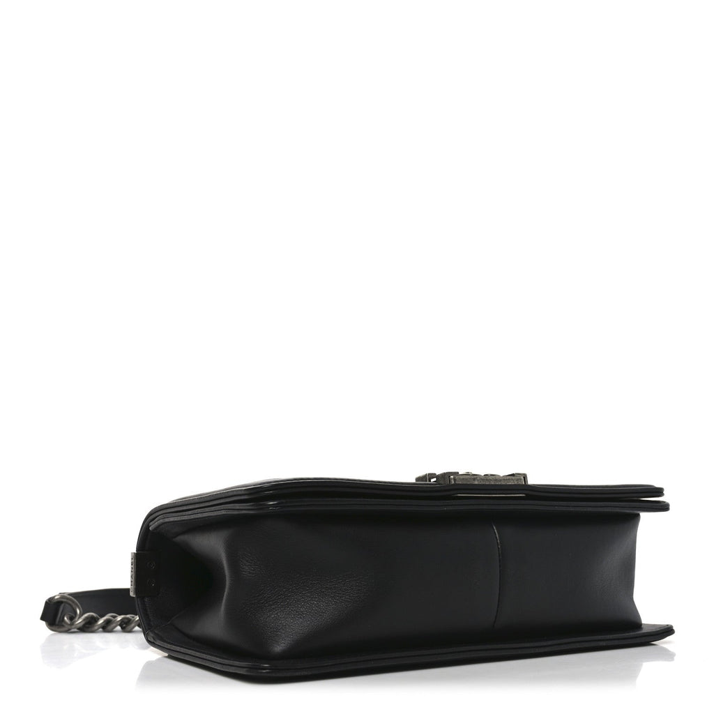 Chanel Calfskin Quilted Medium Boy Flap Black