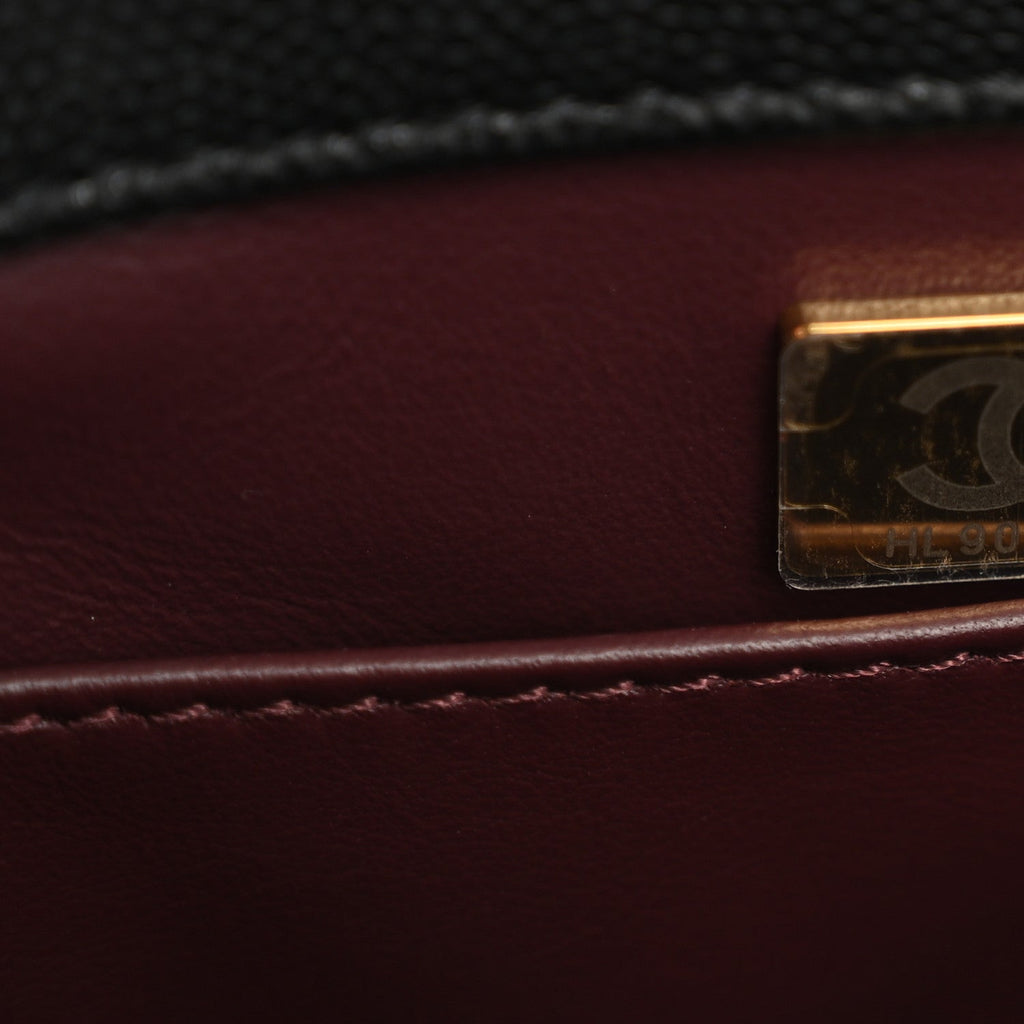 Chanel Caviar Quilted Small Coco Chain Handle Flap Black