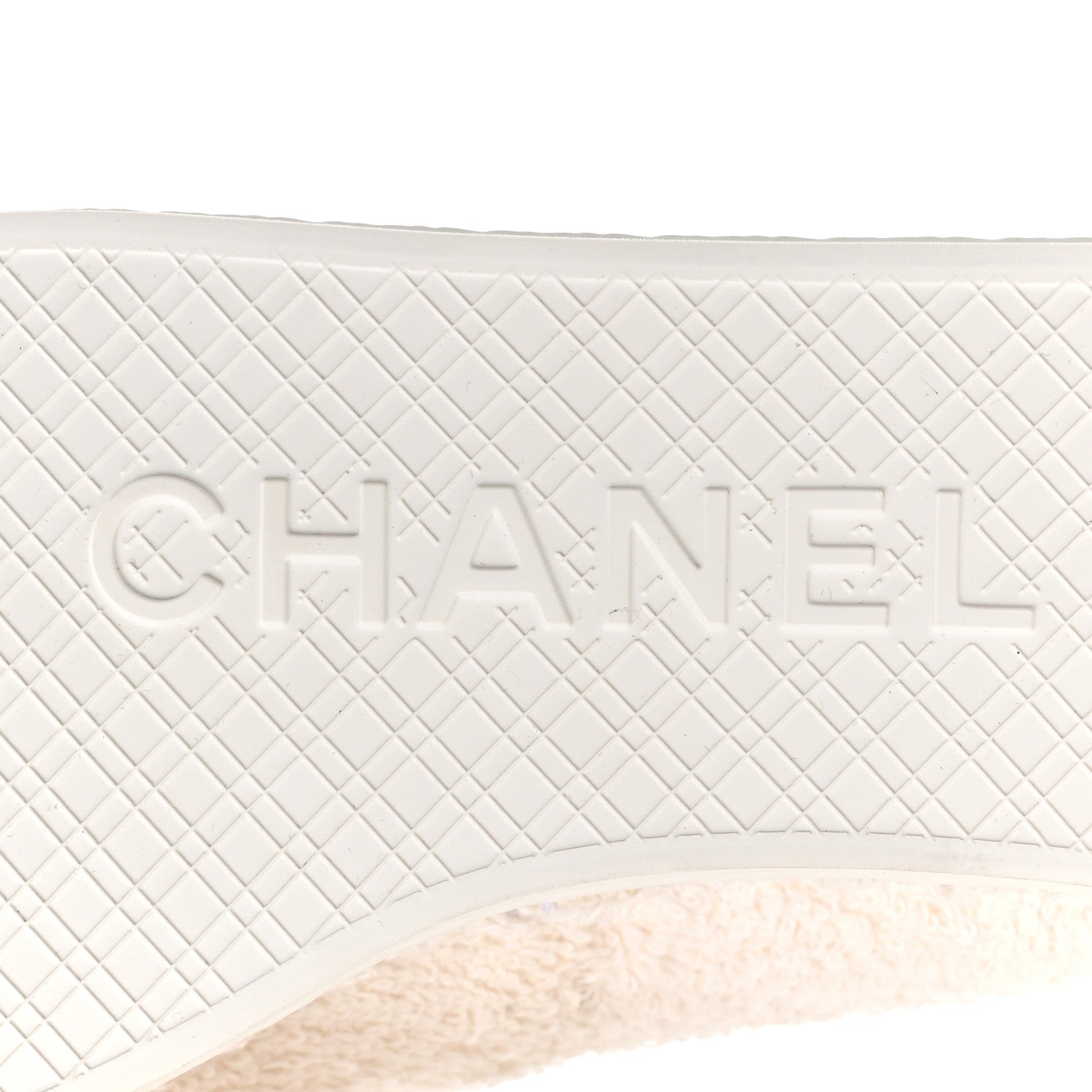 Chanel Tweed Grosgrain Patent CC Espadrilles 35 White Black
