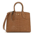 Louis Vuitton Alligator City Steamer MM Sienna Brown