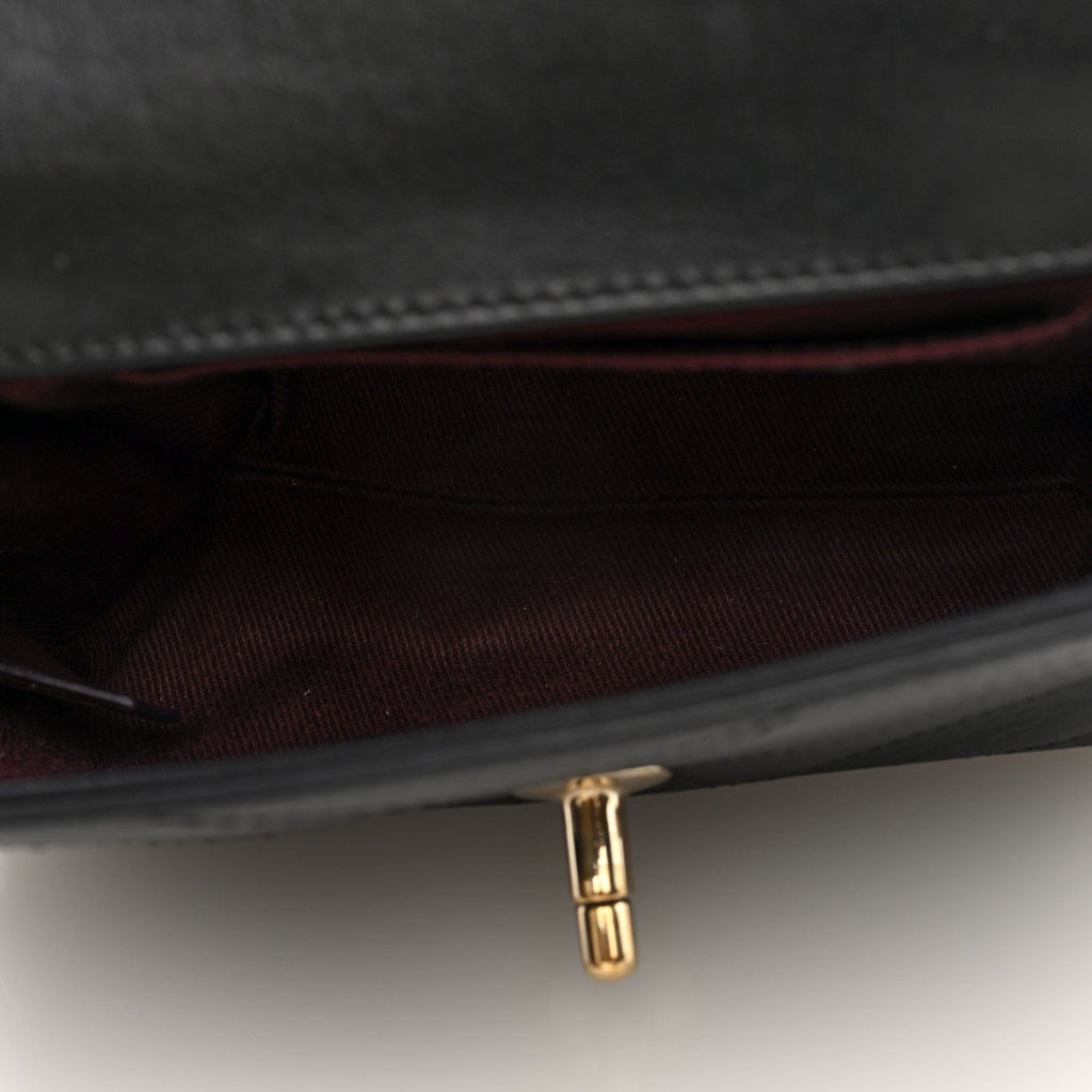 Chanel Calfskin Chevron Stitched Coco Waist Bag Black