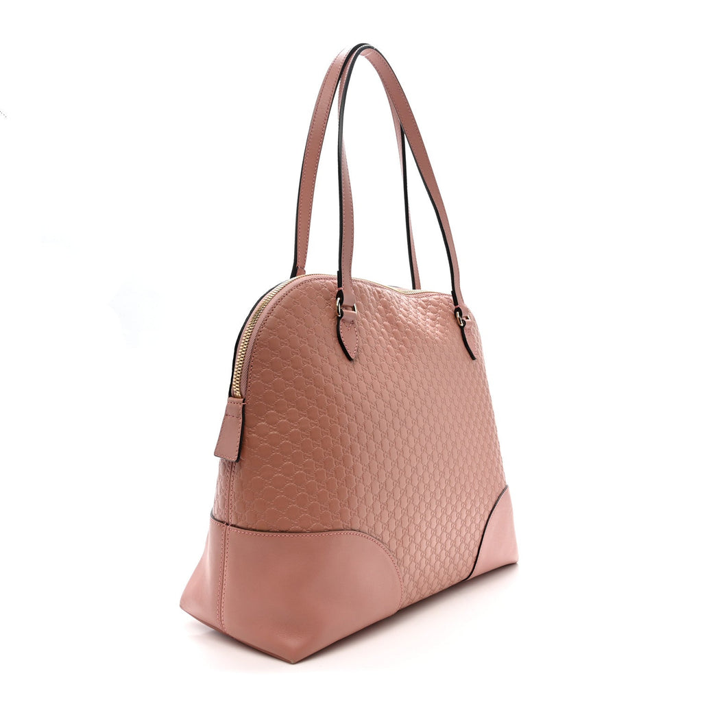 Gucci Soft Microguccissima Medium Bree Shoulder Bag Soft Pink