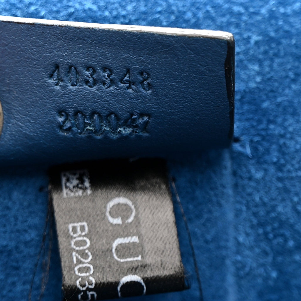 Gucci GG Supreme Monogram Medium Dionysus Shoulder Bag Blue