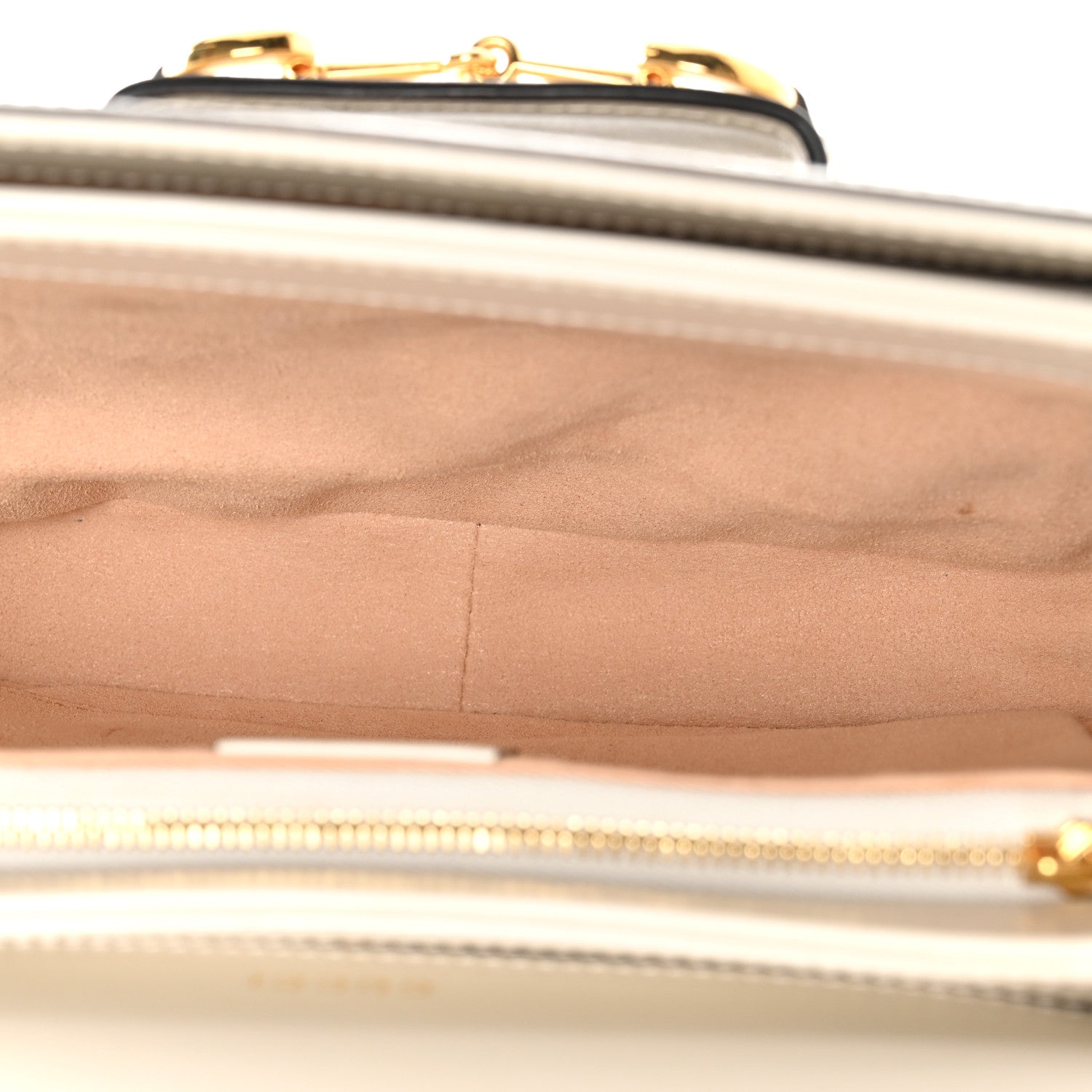 Gucci GG Supreme Monogram Horsebit 1955 Shoulder Bag Beige Mystic White