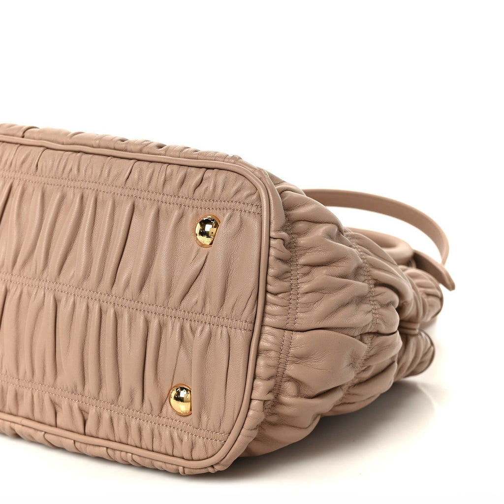 Prada Nappa Gaufre Small Tote Cipria