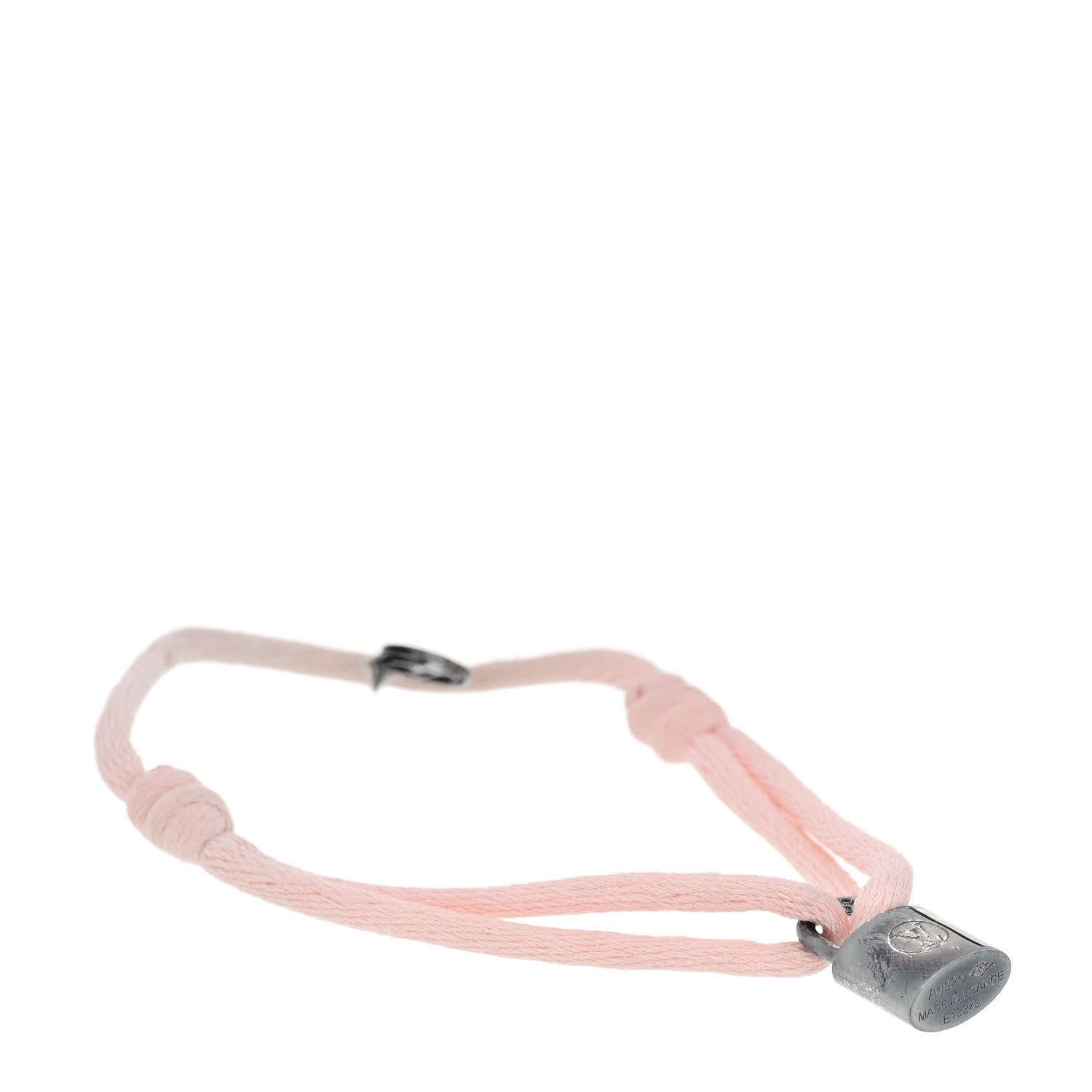 Louis Vuitton X UNICEF Sterling Silver Lockit Bracelet Light Pink
