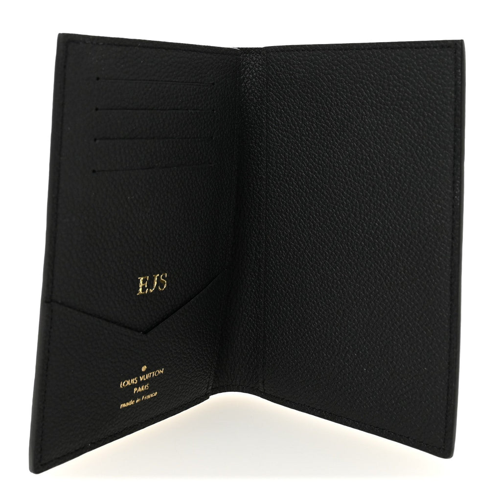 Louis Vuitton Empreinte Monogram Passport Cover Black