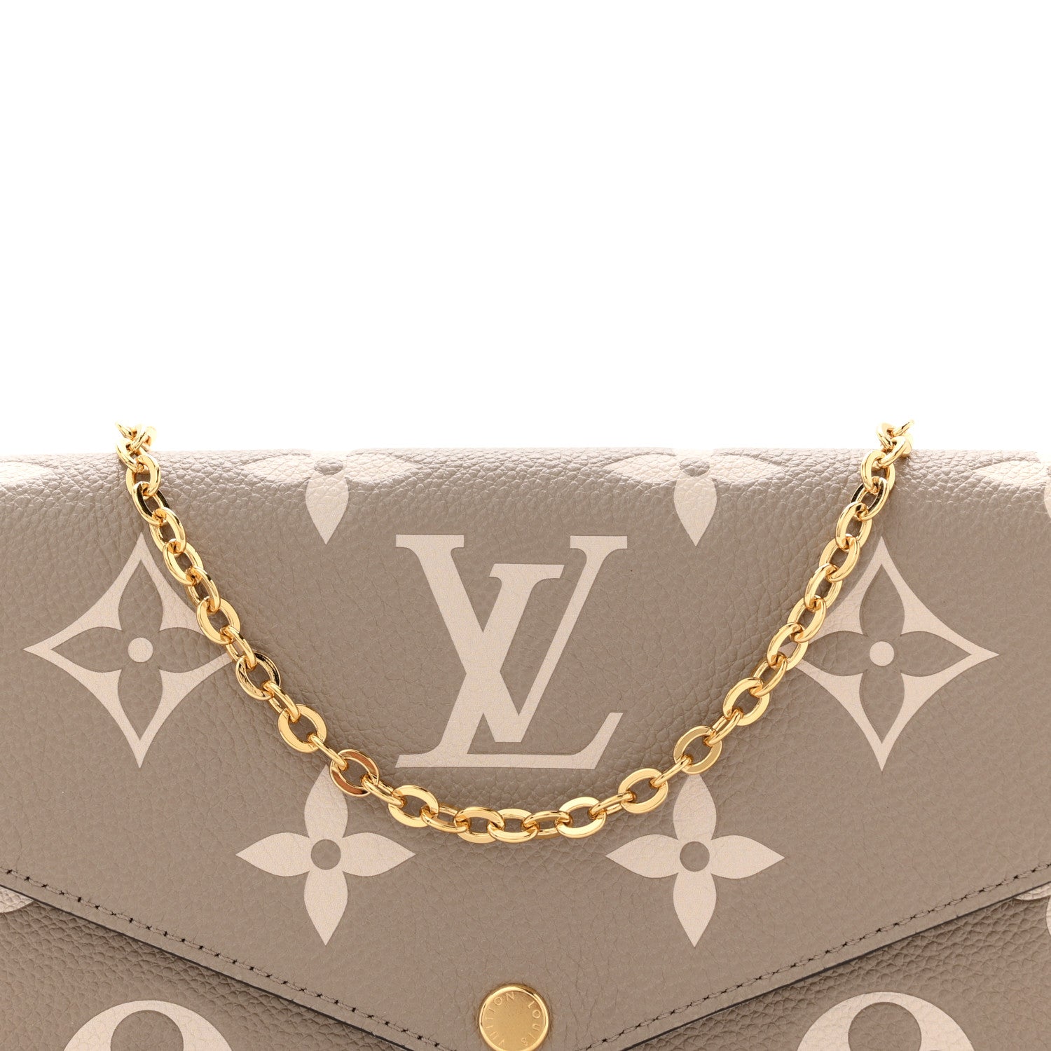 Louis Vuitton Empreinte Monogram Giant Felicie Pochette Tourterelle Creme