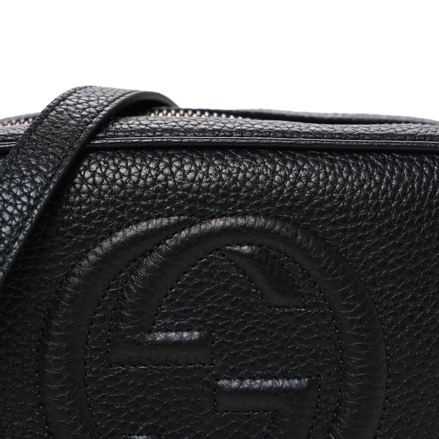 Gucci Pebbled Calfskin Mini Soho Disco Bag Black