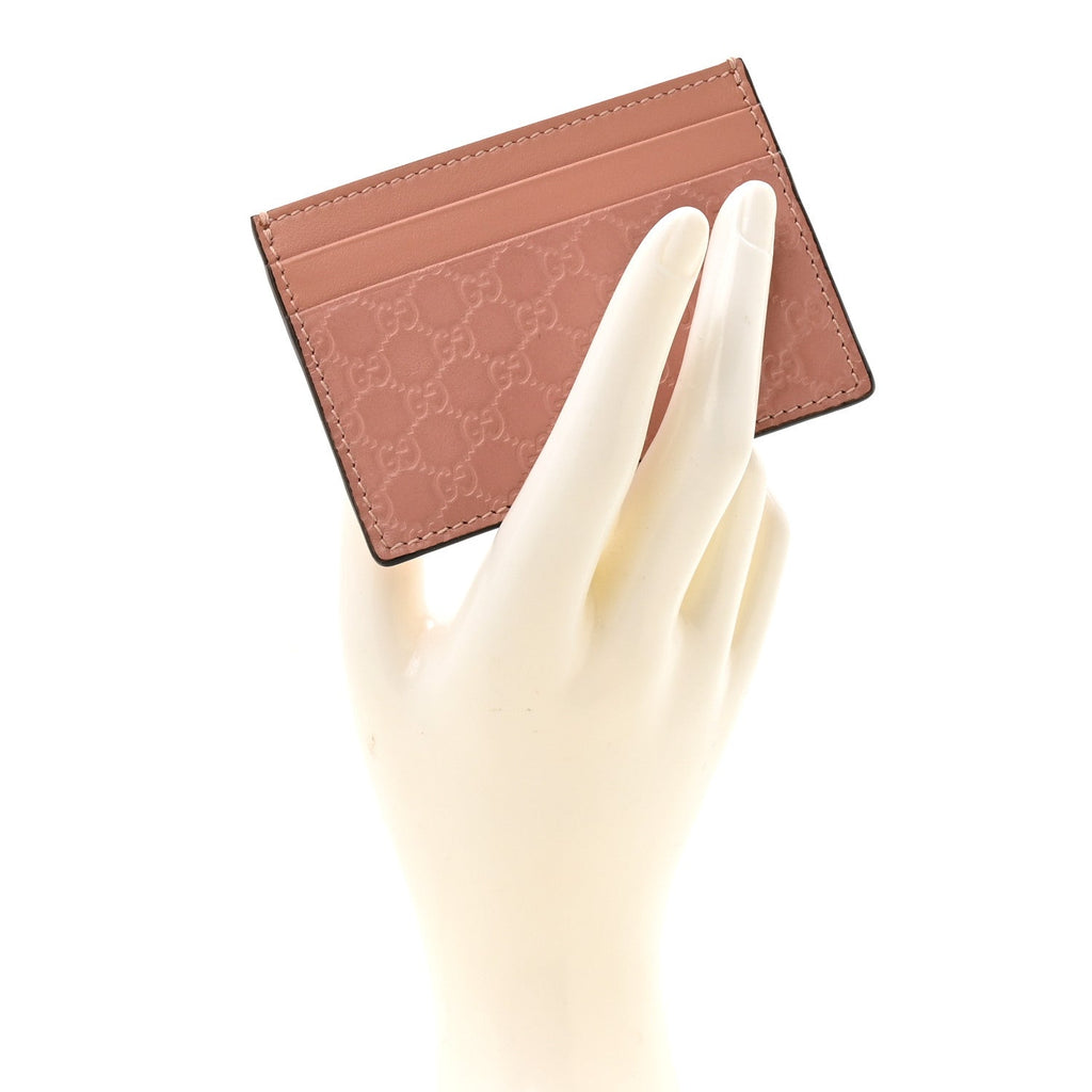 Gucci Microguccissima Card Holder Soft Pink