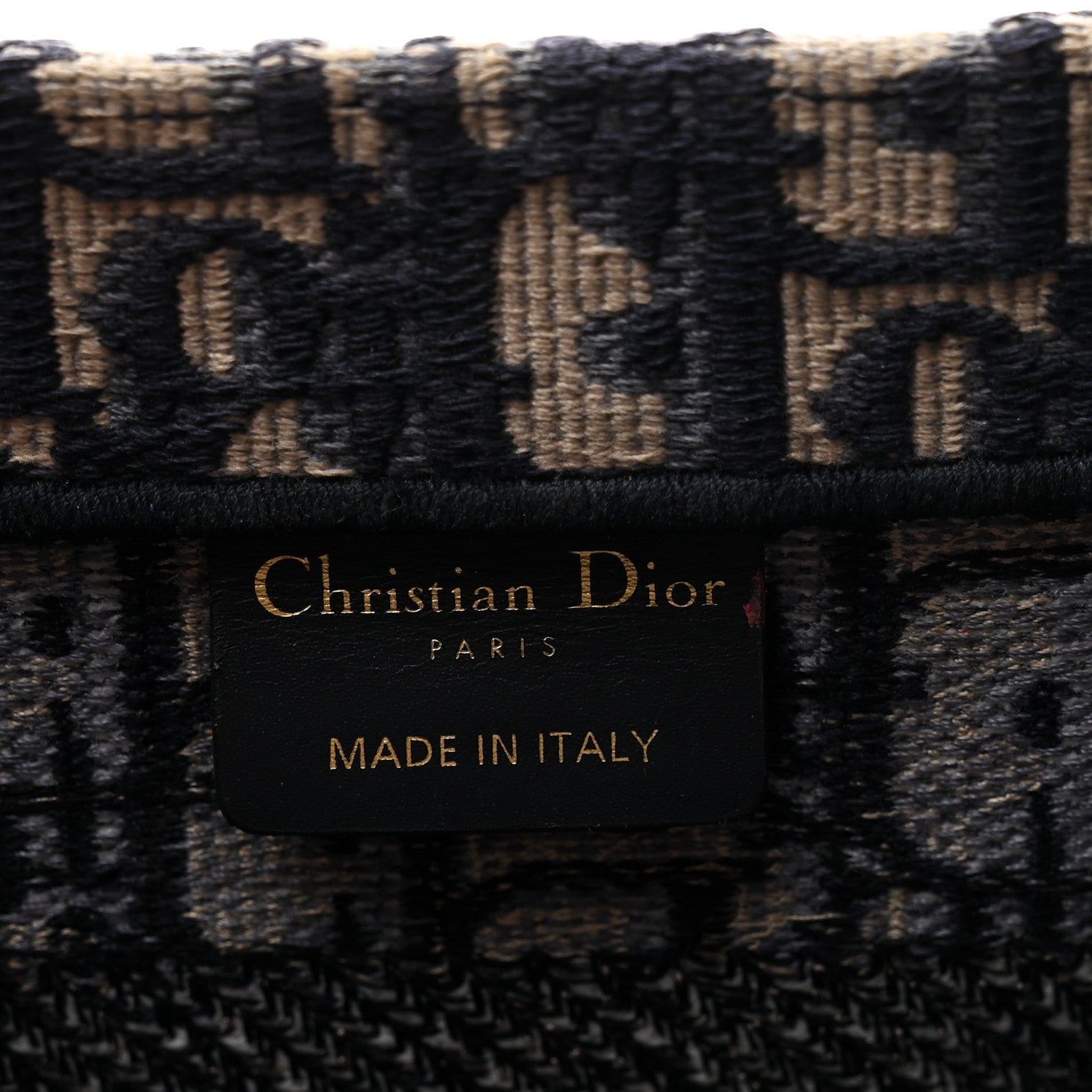 Christian Dior Oblique Small Book Tote Blue Multicolor