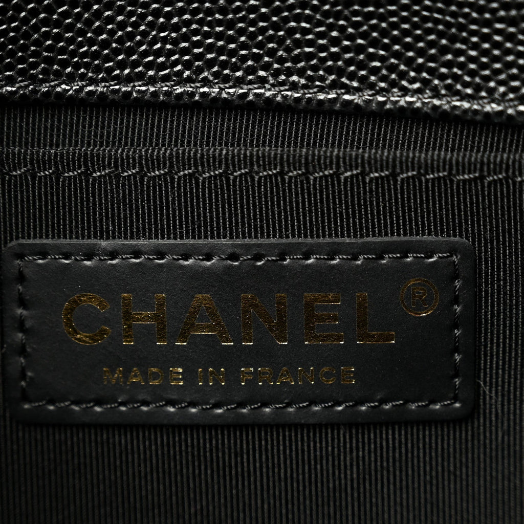 Chanel Caviar Quilted Medium Boy Flap Black