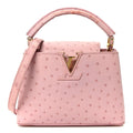 Louis Vuitton Ostrich Capucines Mini Pink