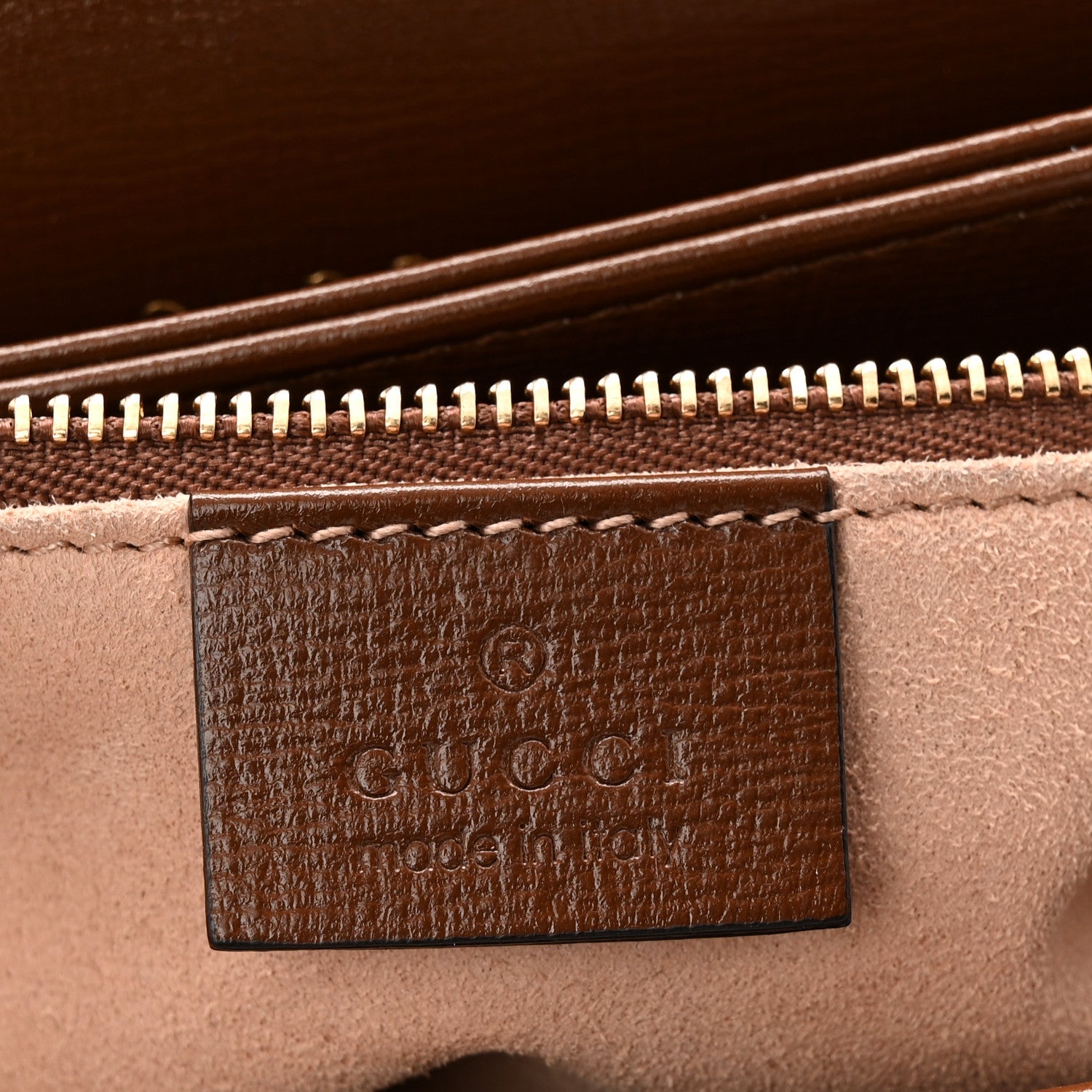 Gucci Azalea Calfskin Horsebit 1955 Shoulder Bag Brown Sugar
