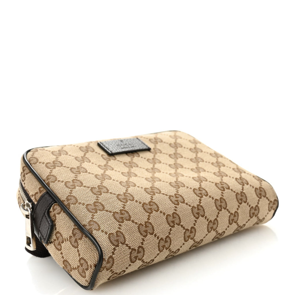 Gucci Monogram Belt Bag Dark Brown