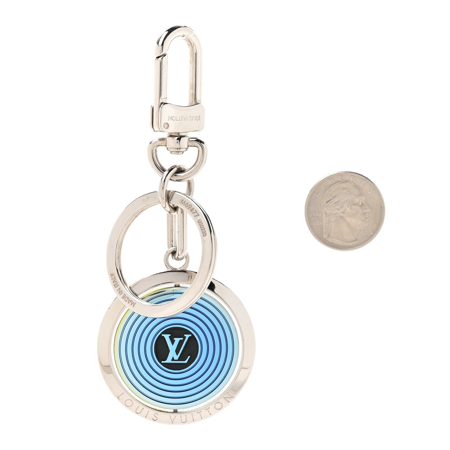 Louis Vuitton LV Sound Key Chain Bag Charm Oily